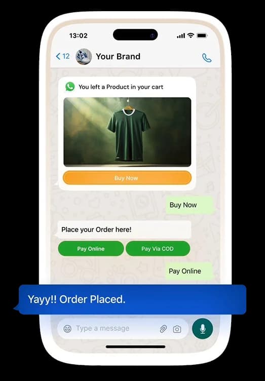 Kwik Engage — instant checkout on WhatsApp